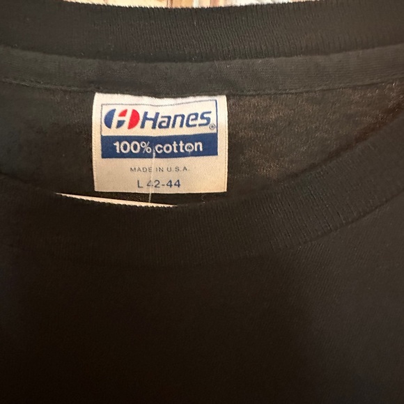 vintageHanes  Lynyrd Skynyrd Black Short Sleeve Tee with Rock Band Single Stich - Picture 2 of 4